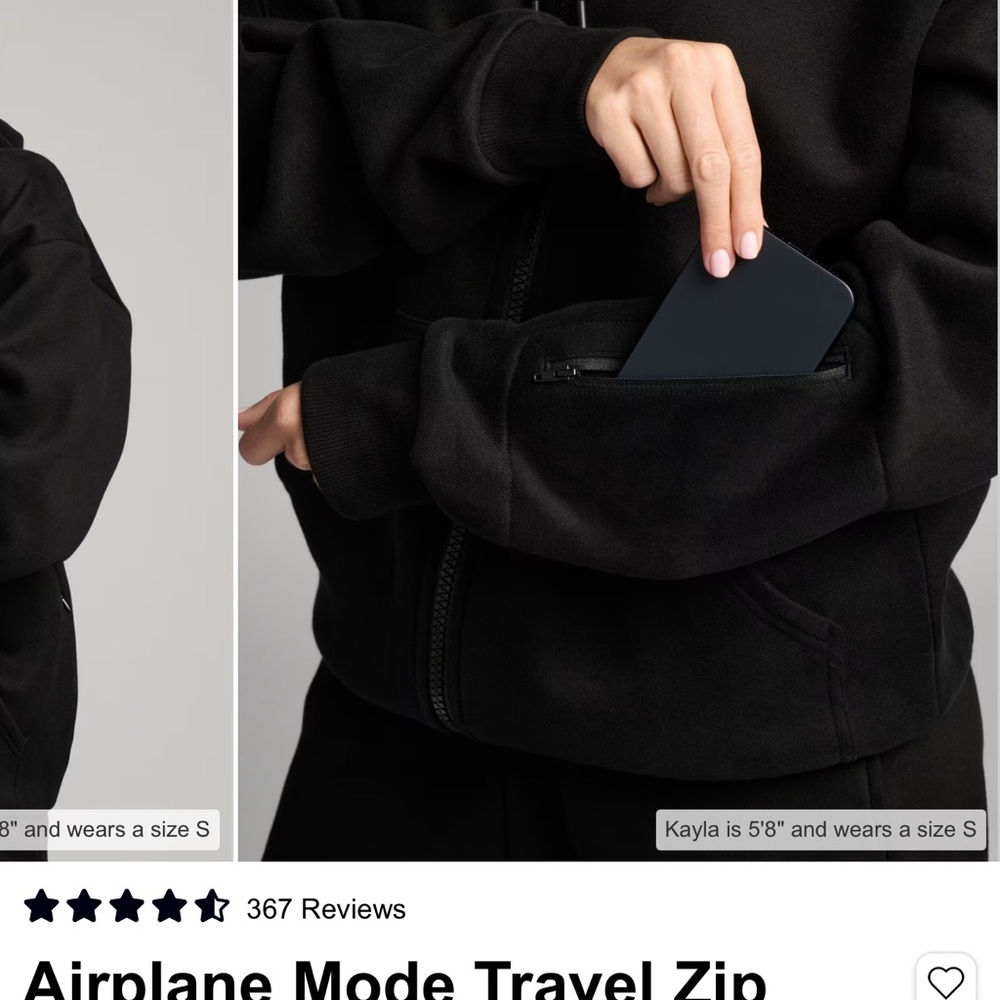 Comfrt Airplane Mode hoodie Black - Picture 8 of 8